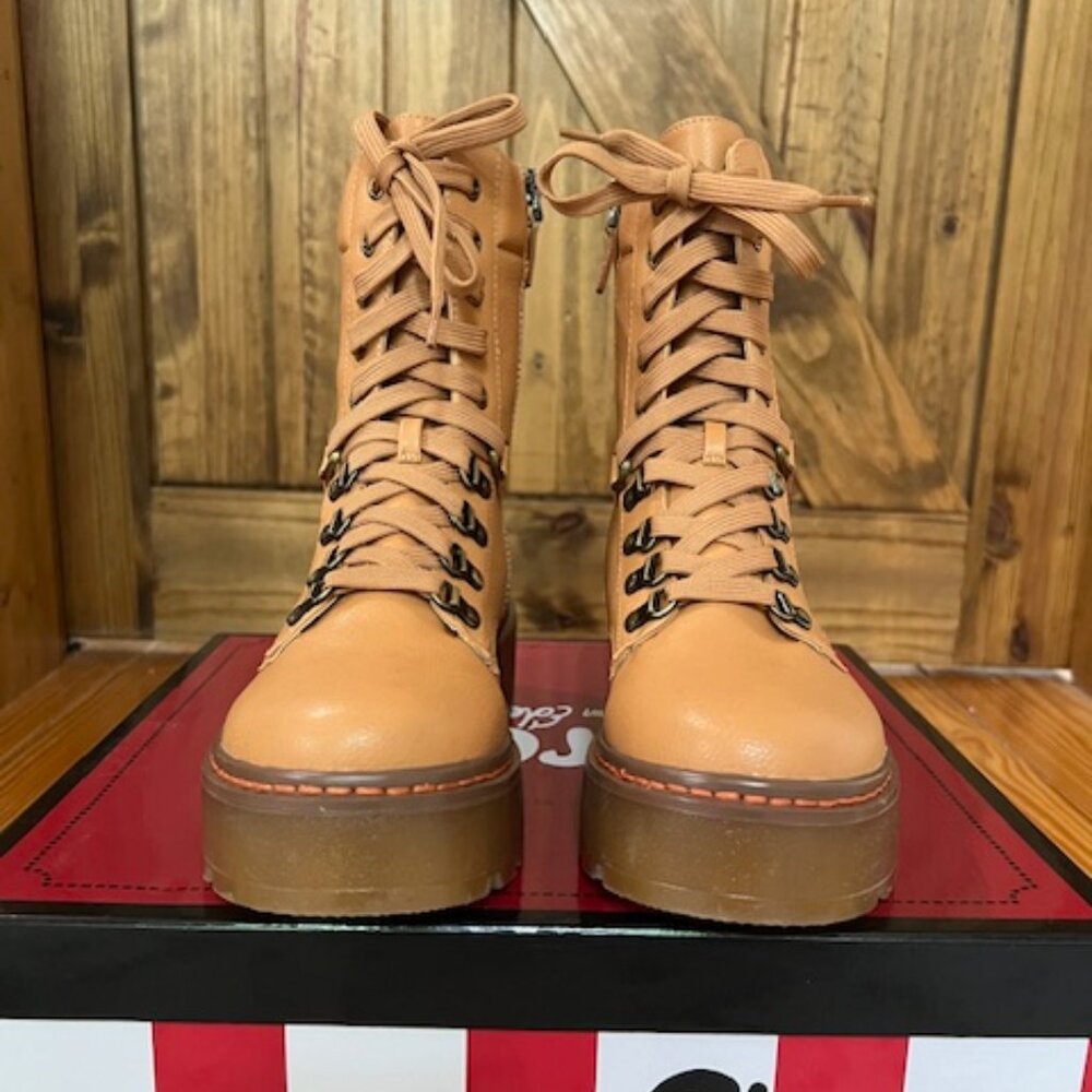 Circus by Sam Edelman, lug sold Sanders boots, size 7M, butterscotch
